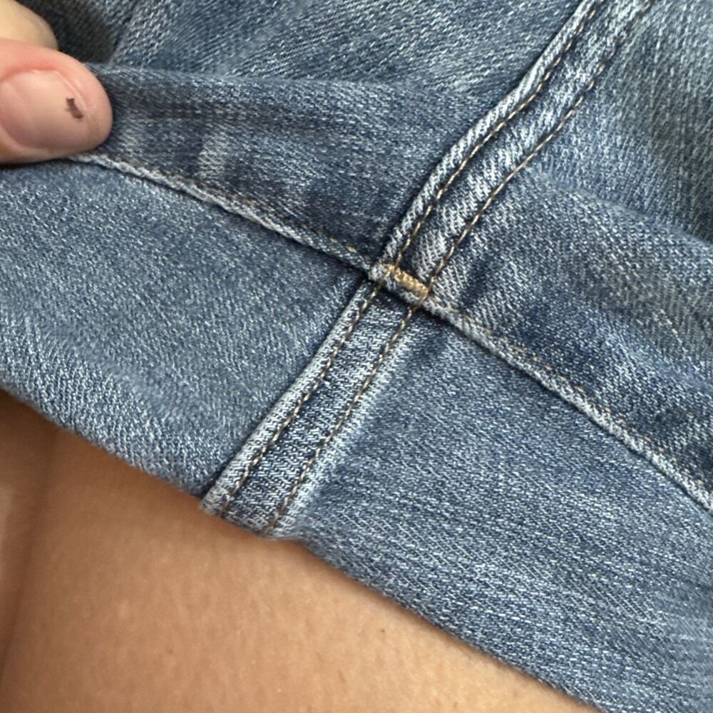 WHBM High Rise Skinny Flare Everyday Soft Denim Blue Jean Women Size 10x31.5” - Picture 11 of 13
